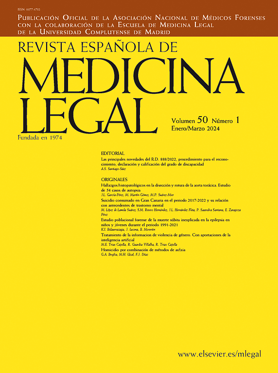 Go to journal home page - Revista Española de Medicina Legal